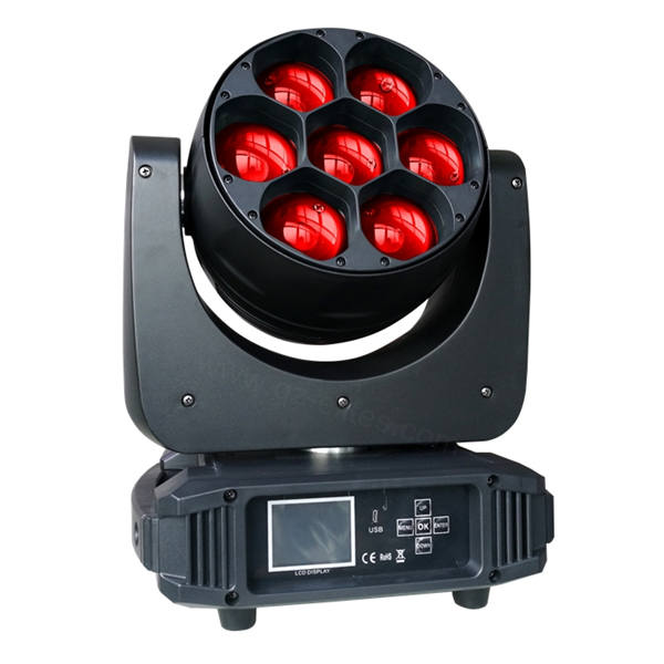 BY-9740Z 7X40W RGBW 4in1 LED Zoom Moving Head Light 